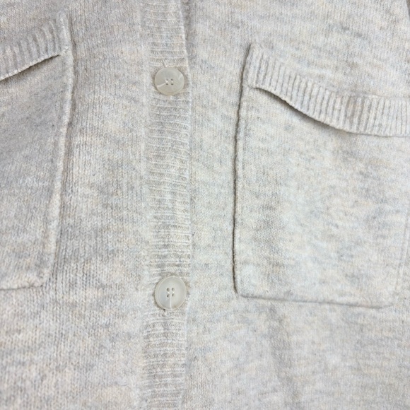 Grade & Gather Women’s Beige Oversized Cardigan Sweater Pockets Minimalist S / M - Picture 10 of 10